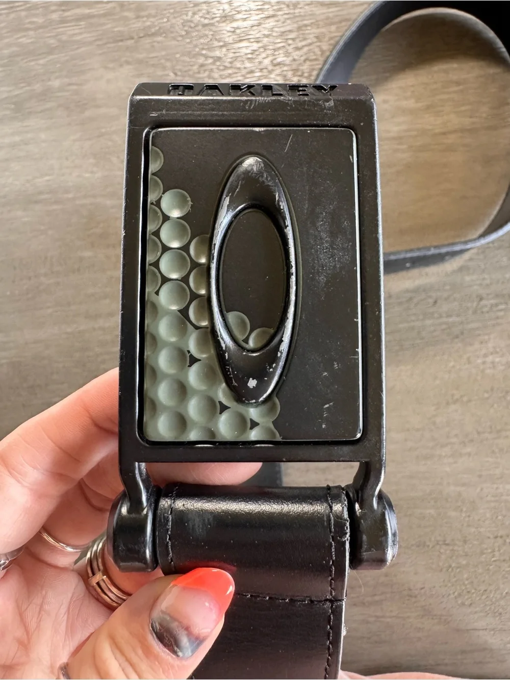 Oakley Black Golf Belt Buckle